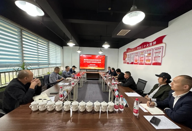 重庆瀚永新材料有限公司总经理方欣一行到湖南绿色先进矿业研究院考察交流
